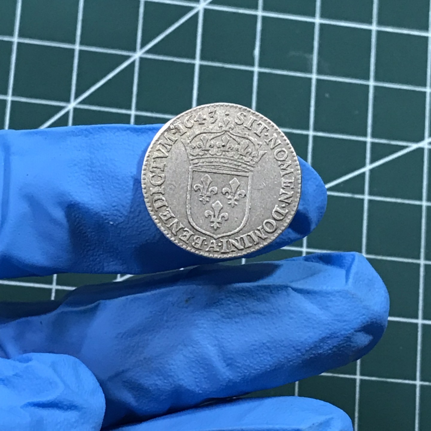 🎩GH钱币拍卖专场 路易十三1/12埃居带底光