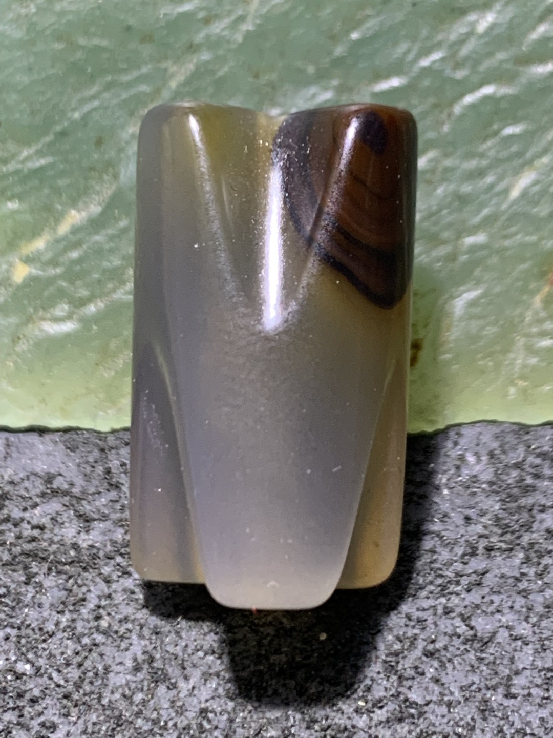 精美高玉化巴西玛瑙蛇节珠一个