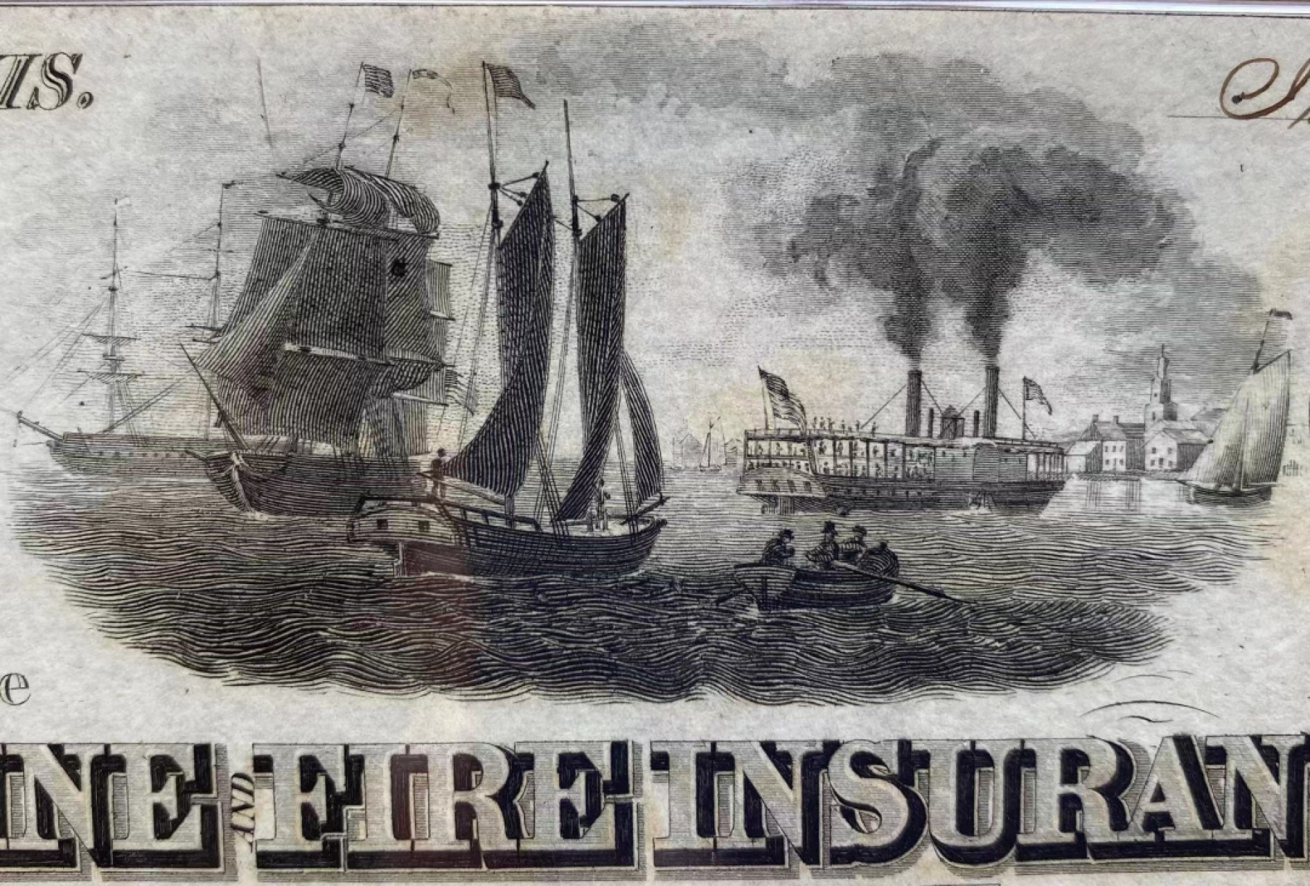 【Blue Auction】✨世界纸币精拍第280期——喜迎新春特别场【精】 【仅2张更高分 带签名实钞】美国 1844年 芝加哥 1美金 PMG64EPQ 大票幅雕刻精美 原票 非常漂亮 