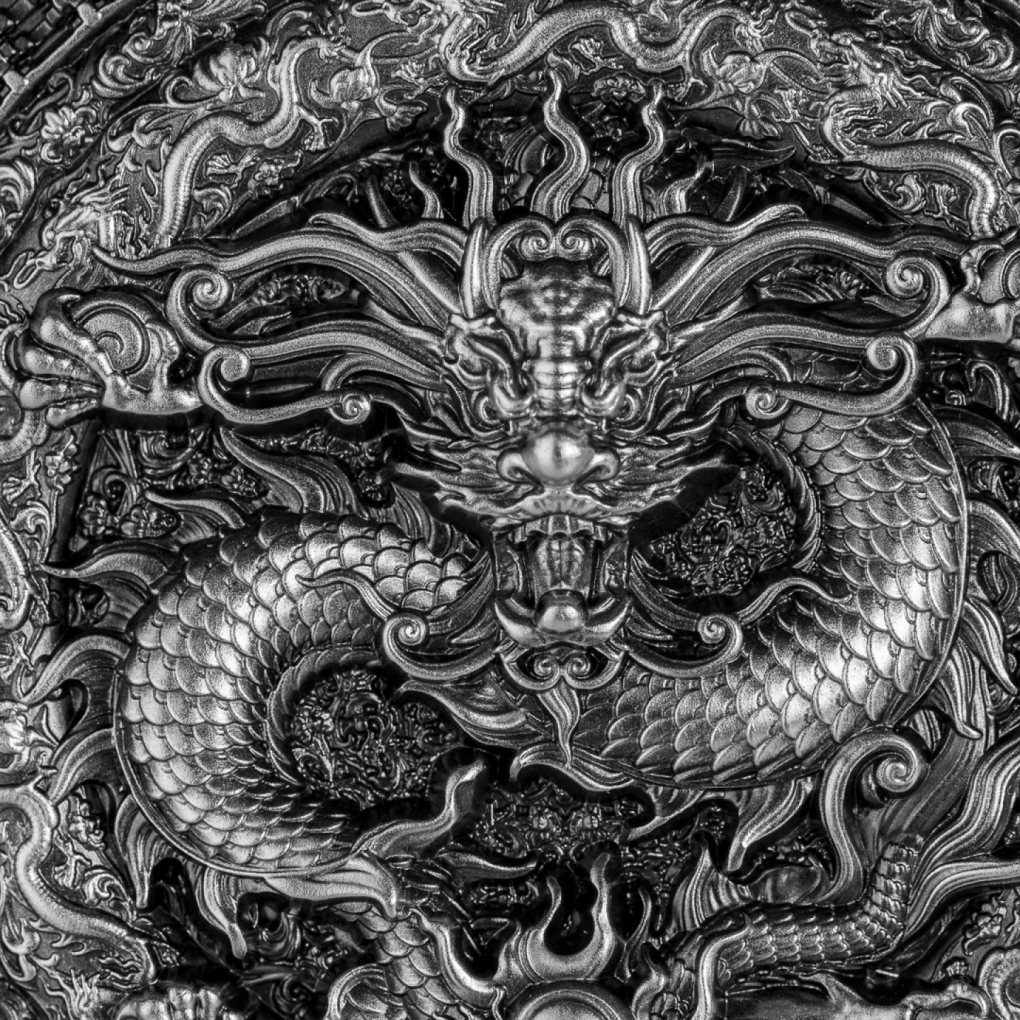 【钱币星球】乍得2023禁龙中国龙1盎司银币