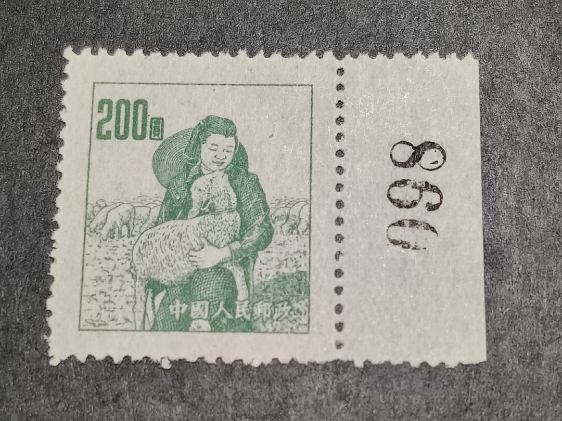 洪涛臻品批发群  精选邮票限时拍卖第二百零五期 普6不同图案普票 200元牧羊女 版号数字边！带出厂原始光泽！完美过灯！OP全品！
