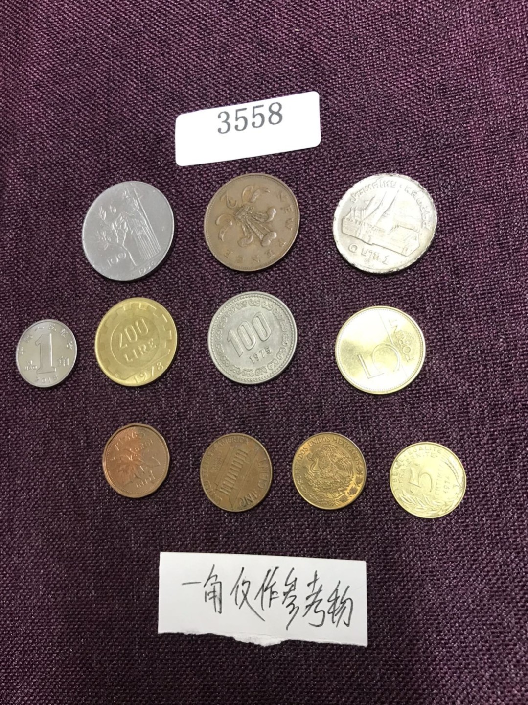 硬币3 外国硬币十枚（一角仅作参考物）