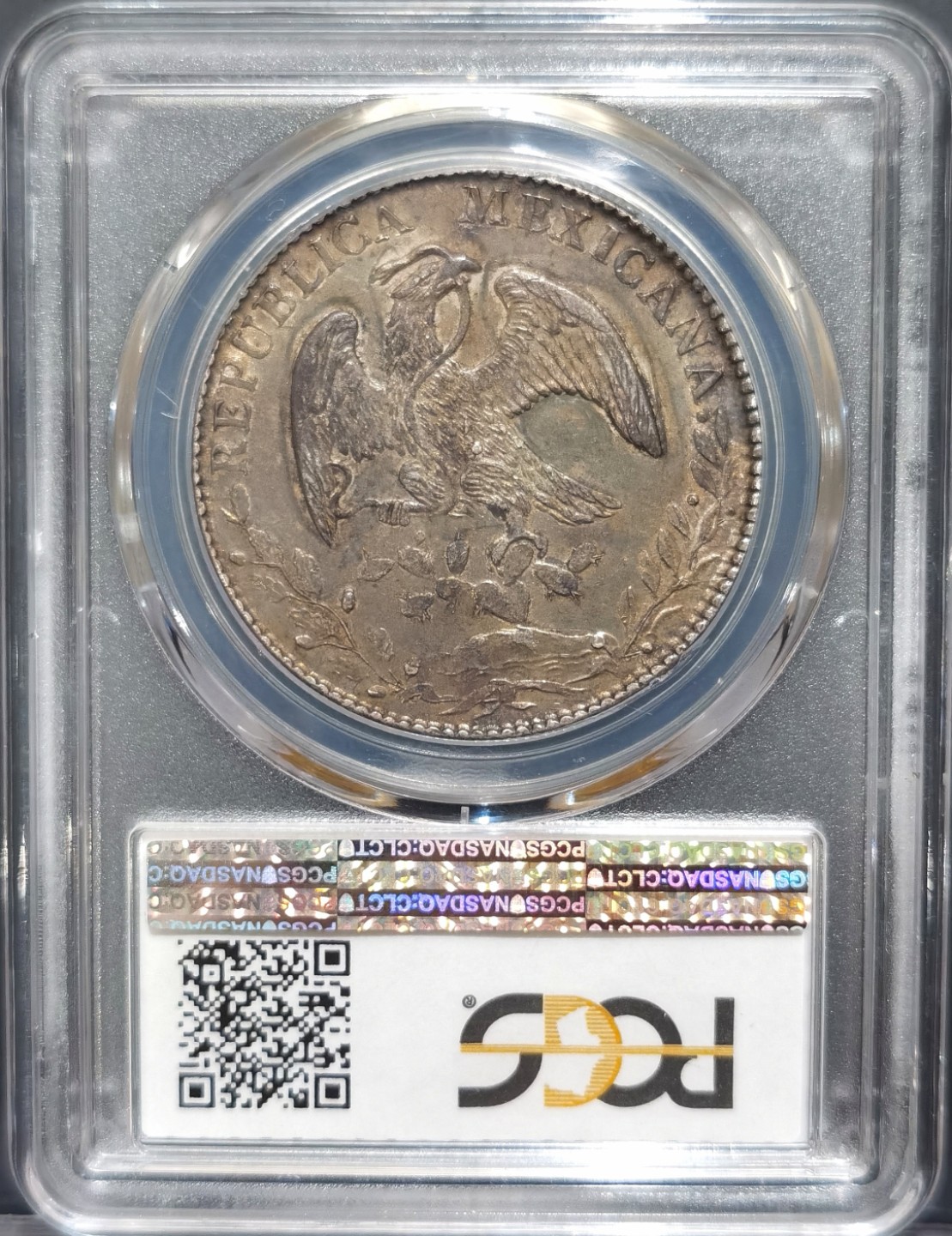 博洋堂“大航海之辉”世界钱币精品专场暨第012期（全场包邮） PCGS MS62 墨西哥1883年DO MC版花边鹰洋，MS难度大，原味包浆