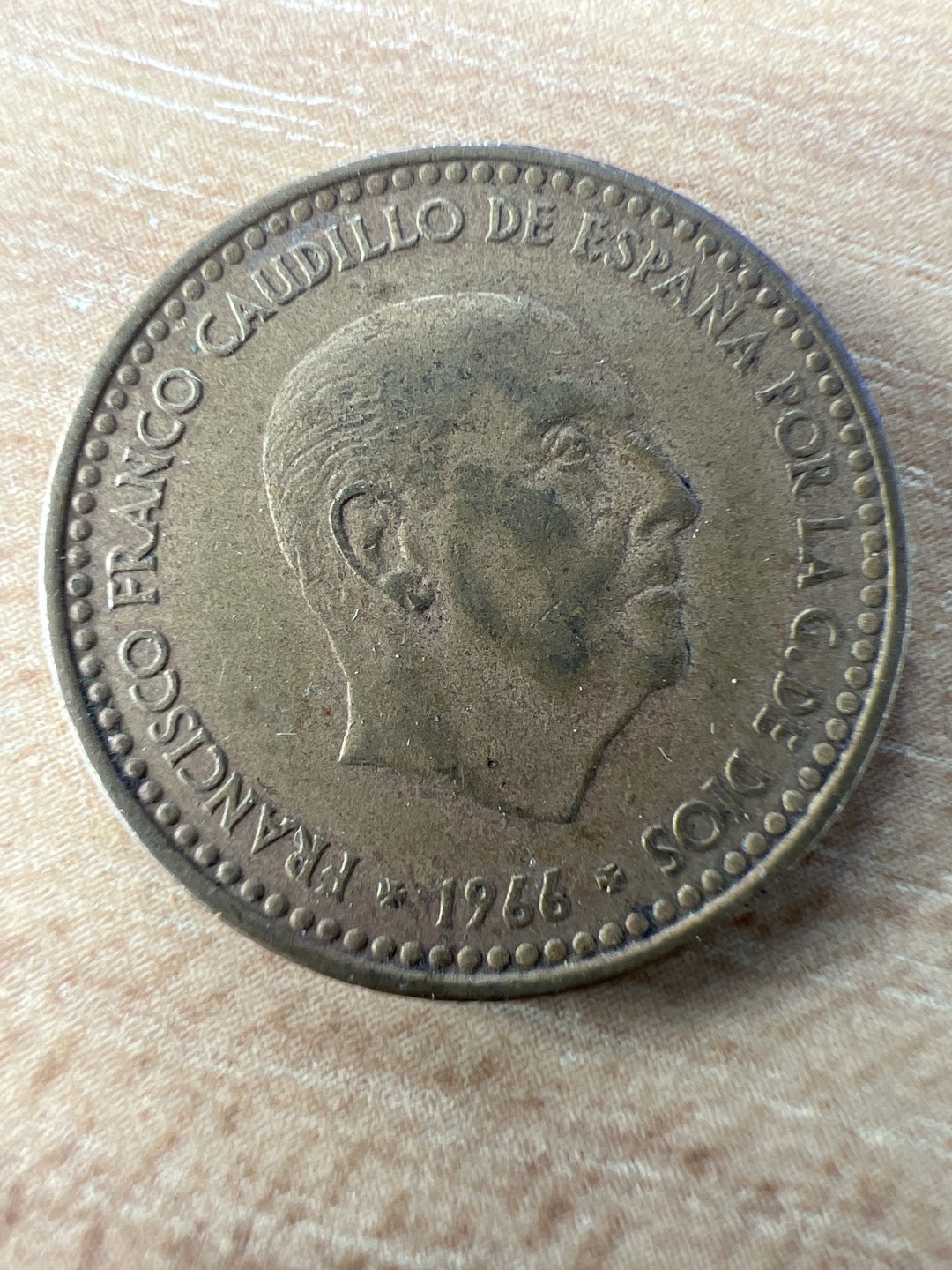 泡泡堂第222期  世界硬币 （无押金，无佣金，捡漏，全场20包邮，偏远地区除外） 西班牙1966年一比索