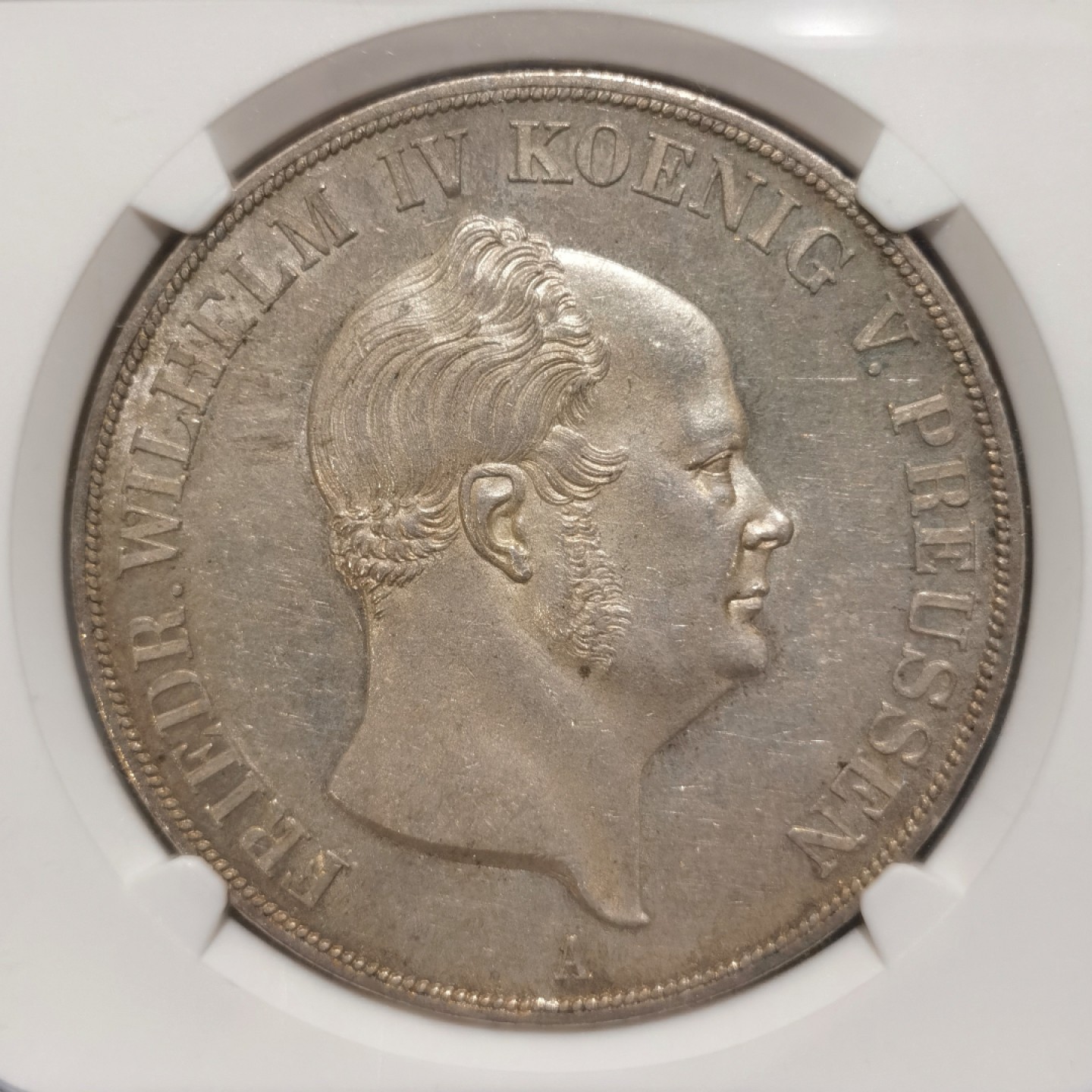 博洋堂“大航海之辉”世界钱币精品专场暨第012期（全场包邮） NGC MS61 德国普鲁士1855年A洋葱头2泰勒银币