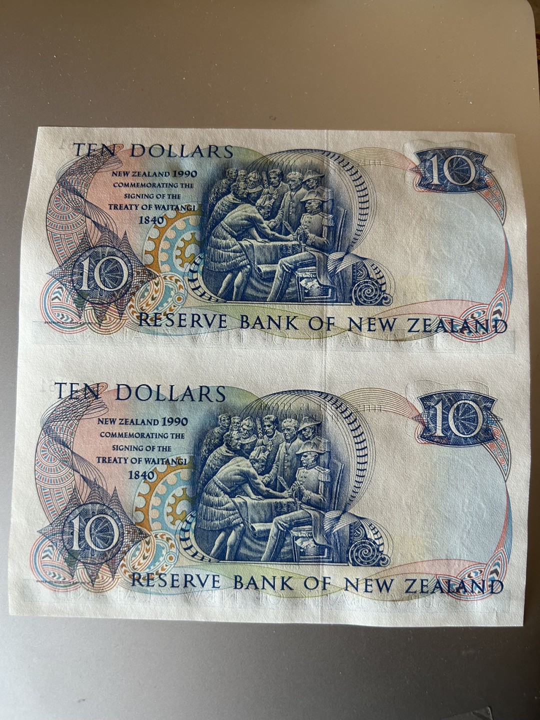 收藏联盟Quantum Auction 第226期拍卖 新西兰1990年10元纪念钞两连体 品相全新UNC AAA冠 