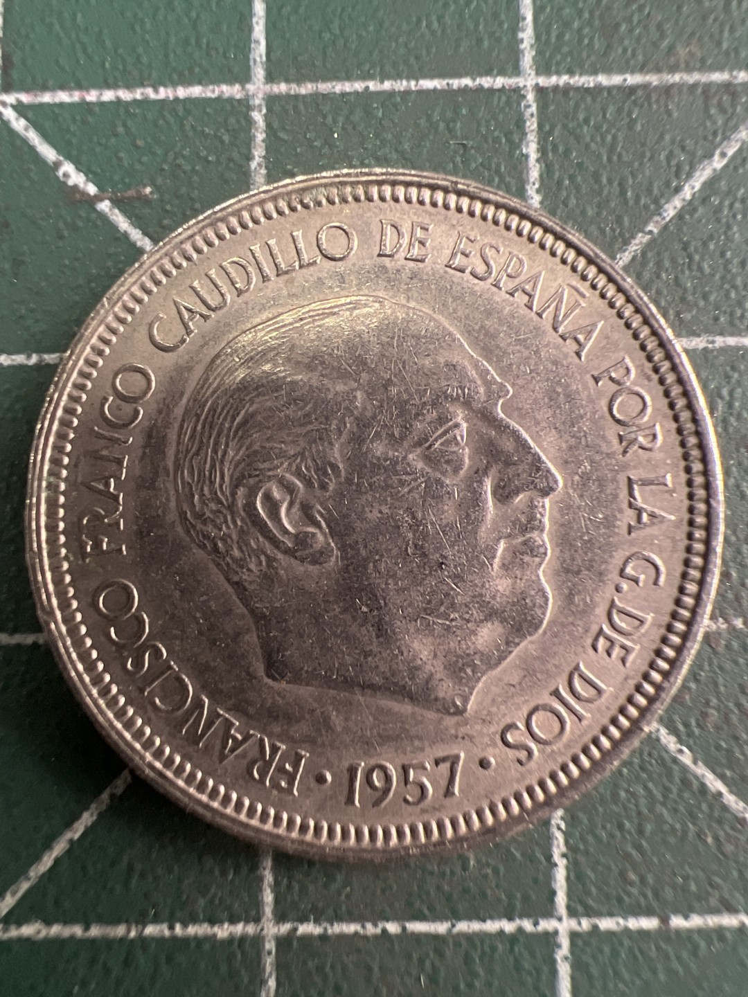 泡泡堂第222期  世界硬币 （无押金，无佣金，捡漏，全场20包邮，偏远地区除外） 西班牙弗朗哥纪念币