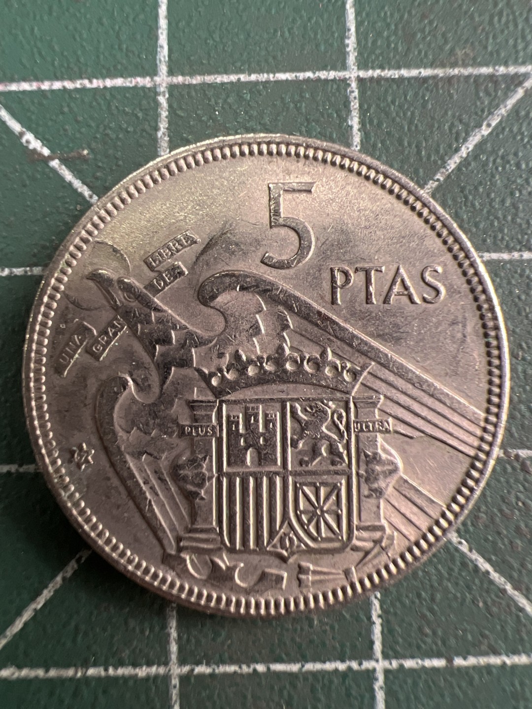 泡泡堂第222期  世界硬币 （无押金，无佣金，捡漏，全场20包邮，偏远地区除外） 西班牙弗朗哥纪念币