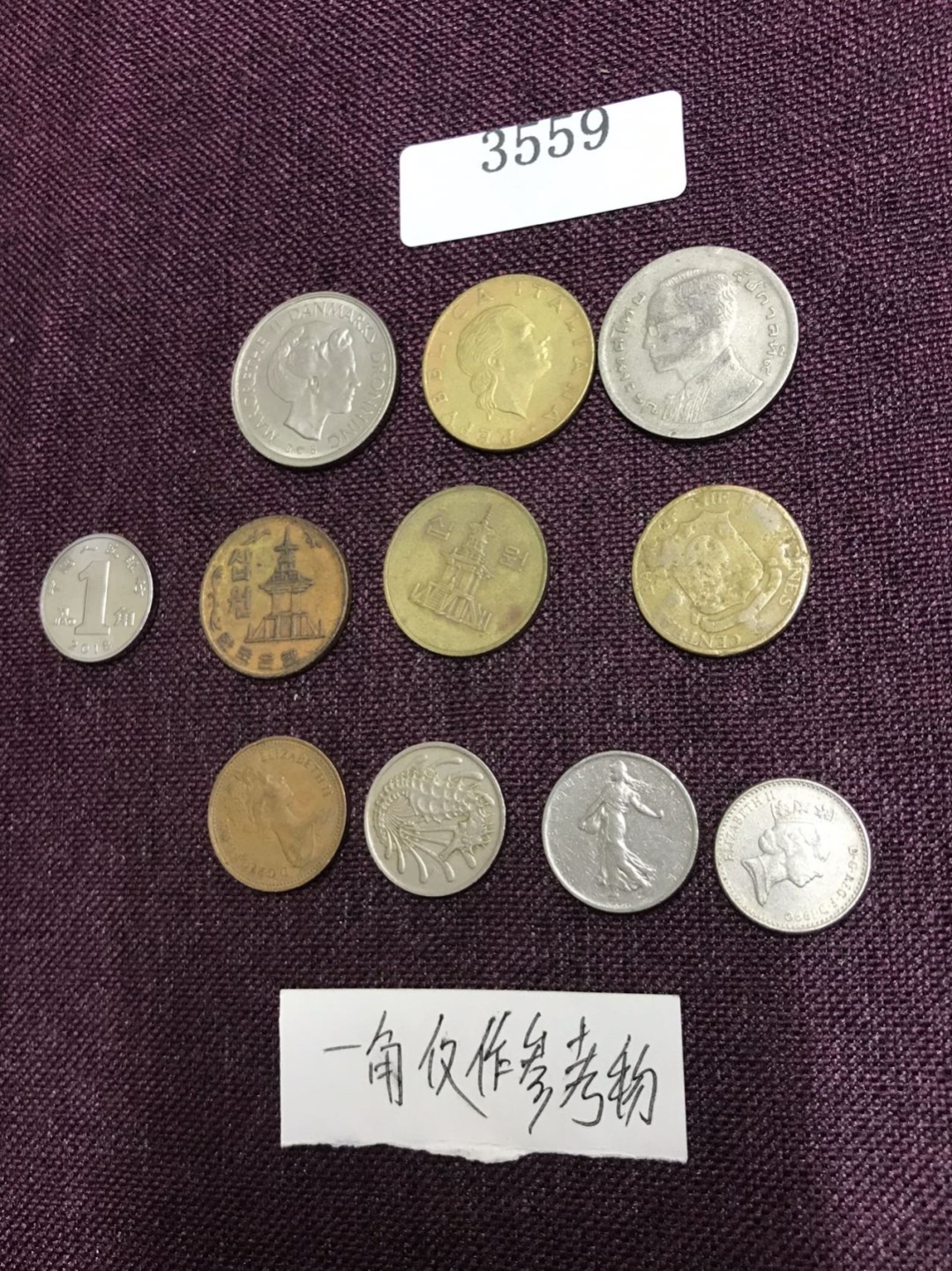 硬币3 外国硬币十枚（一角仅作参考物）