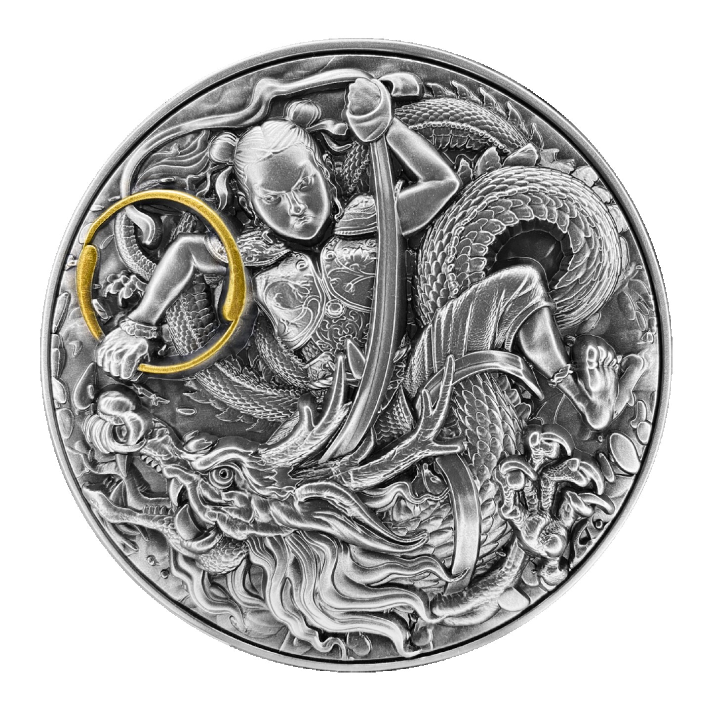 【钱币星球】纽埃2021哪吒2oz银币