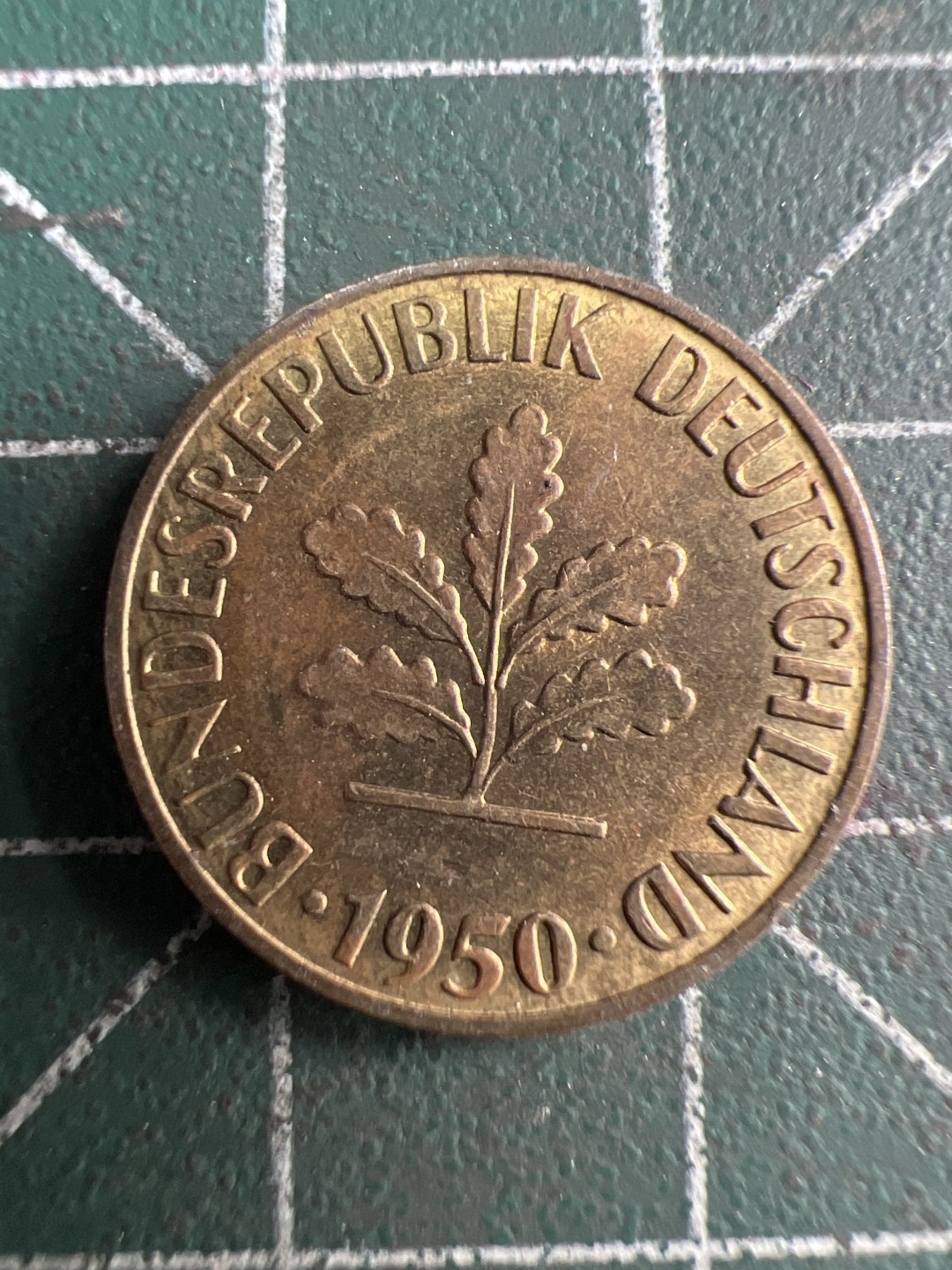 泡泡堂第200期  世界硬币（无押金，无佣金，捡漏，全场20包邮，偏远地区除外） 德国1950年五分