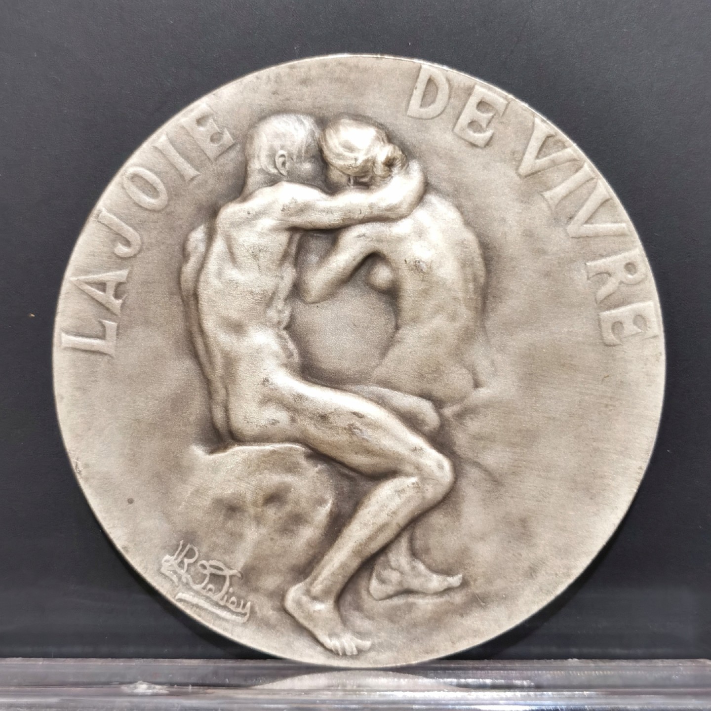 博洋堂“大航海之辉”世界钱币精品专场暨第012期（全场包邮） 法国 SAMF协会章35号作品“生活的乐趣“ 银章铸量仅70枚 此枚编号为57  品相上佳