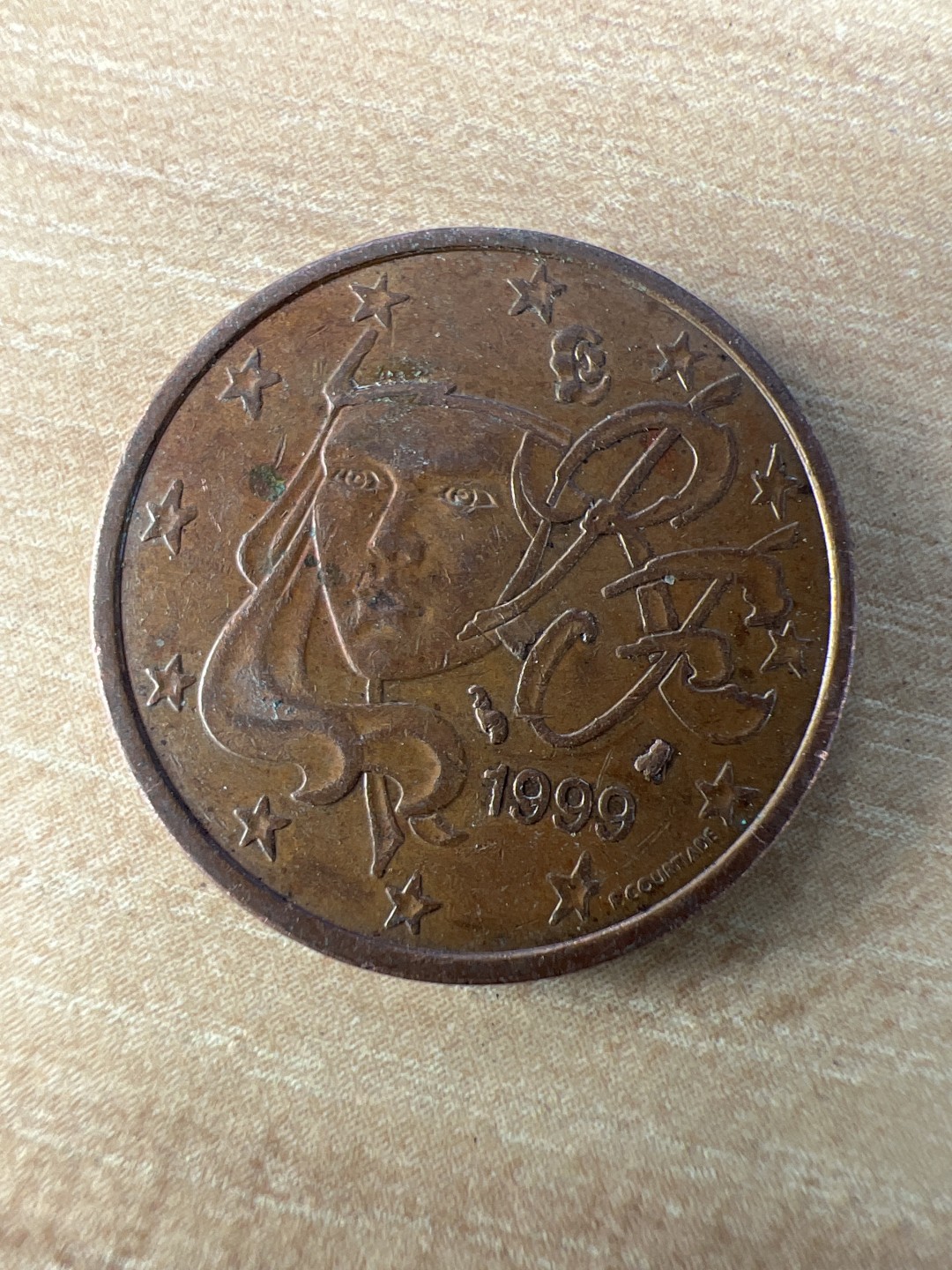 泡泡堂第222期  世界硬币 （无押金，无佣金，捡漏，全场20包邮，偏远地区除外） 法国5欧分