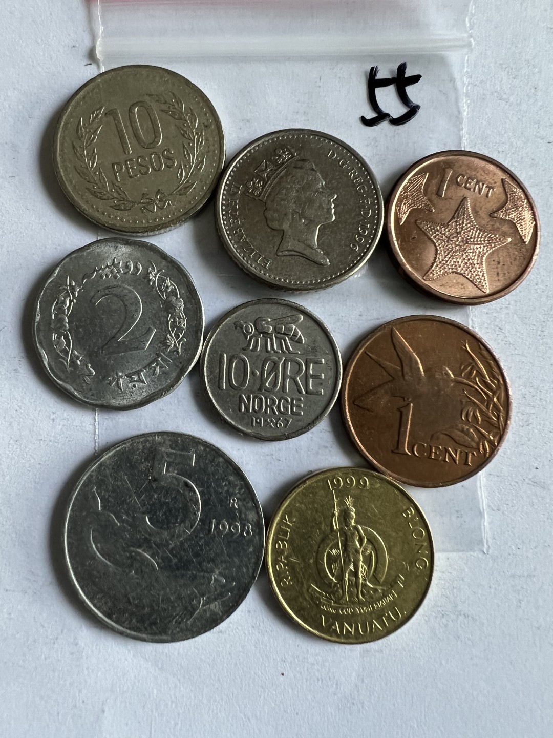 泡泡堂第201期  世界硬币（无押金，无佣金，捡漏，全场20包邮，偏远地区除外） 硬币一袋55