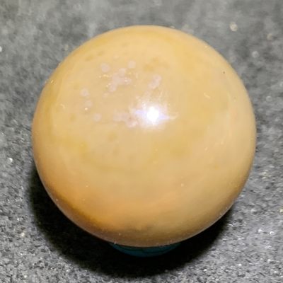 精美战国红玛瑙黄料大圆珠一颗！ - 精美战国红玛瑙黄料大圆珠一颗！
