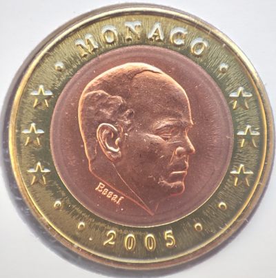 巴斯克收藏第78期 精选原包装套币、纪念币专场 24/25/26号三场连拍 全场包邮 节后发货 - 摩纳哥2005年原卡装2欧元双色样币 少见