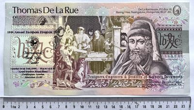2023第3场（总102期）：纪念券、测试钞、外国纸钞迎新春综合场 - TDLR 1988年第18届IBNS欧洲年会伦敦分会纪念版钞大尺寸测试钞UNC（略有浅压印）