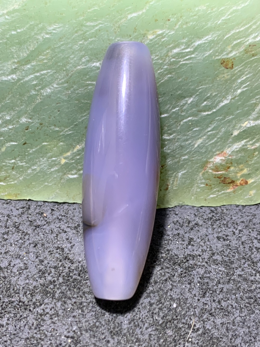 精美高玉化巴西玛瑙太极阴阳天眼桶珠一个，