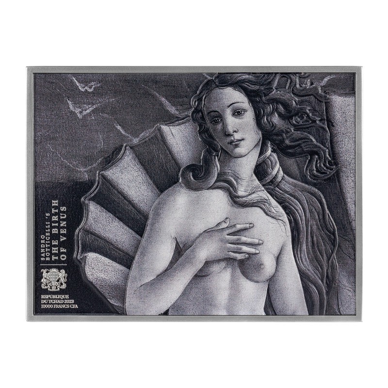 【预售】【钱币星球】2023 Birth of Venus 维纳斯的诞生 乍得银币 【预售】【钱币星球】2023 Birth of Venus 维纳斯的诞生 乍得银币