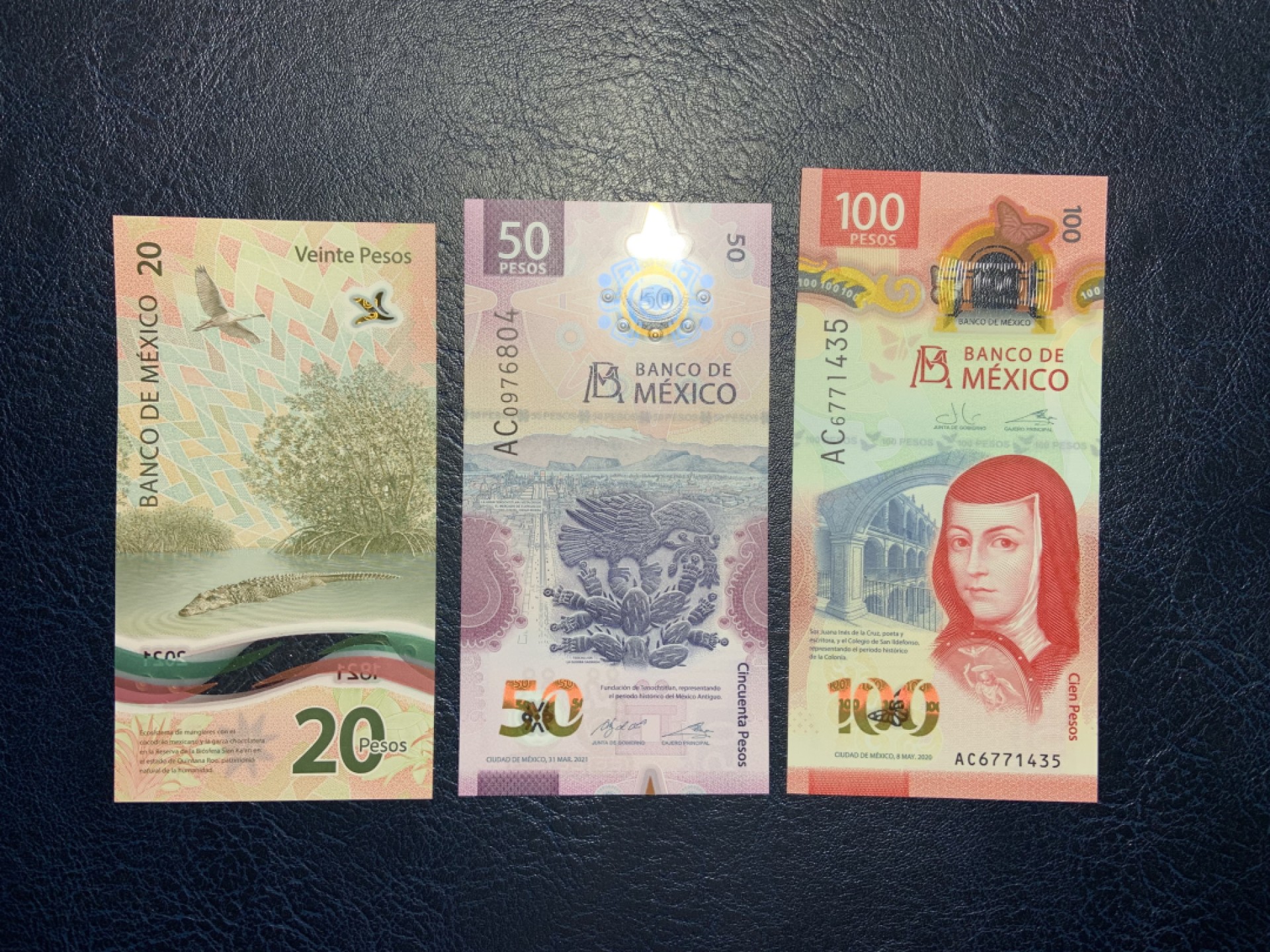 收藏联盟Quantum Auction 第226期拍卖 墨西哥2020-21年20-100比索 品相全新UNC 20为独立纪念钞