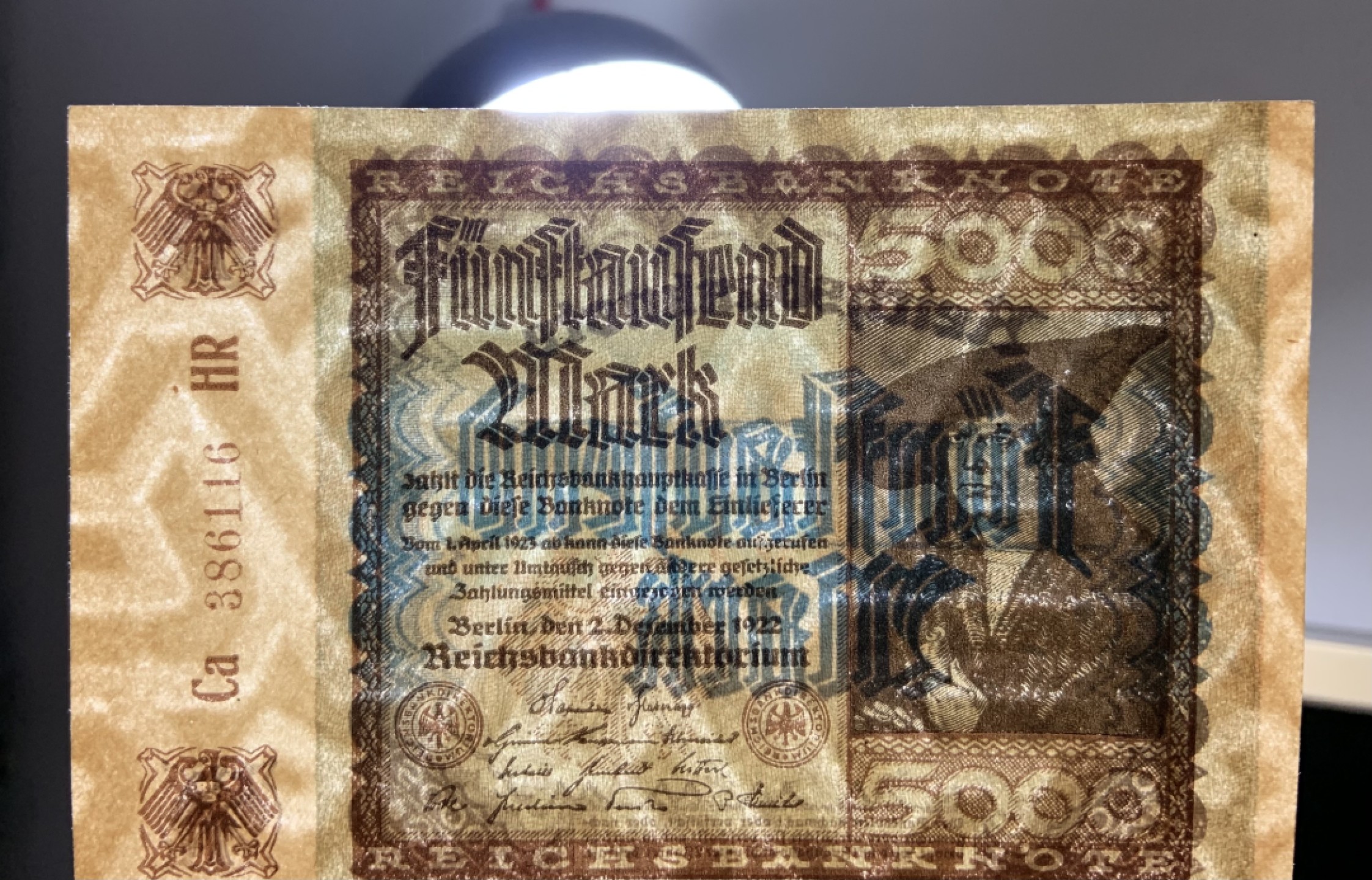 收藏联盟Quantum Auction 第226期拍卖 德国1922年100马克 品相UNC 百年老票