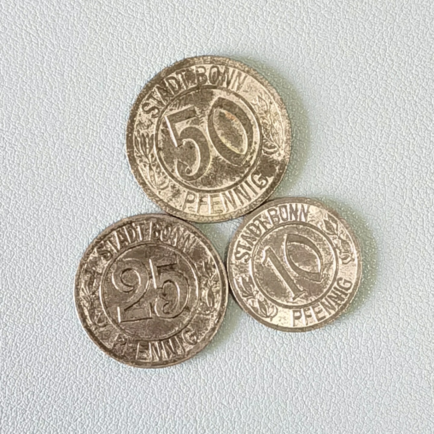 🎉🎊乐享宝藏💎💰~20230126~新春专场 德国波恩10、25、50芬尼锌币~音乐家贝多芬