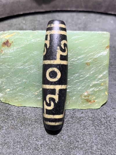仅此一颗，精品三眼莲师法器玛瑙天珠一颗， - 仅此一颗，精品三眼莲师法器玛瑙天珠一颗，