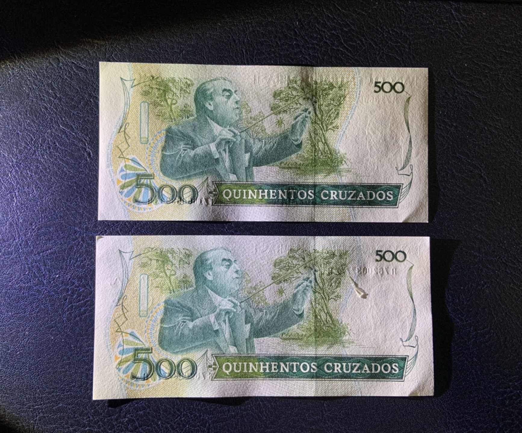 收藏联盟Quantum Auction 第226期拍卖 巴西1987年500克鲁兹 品相UNC  狮子号3333 7777
