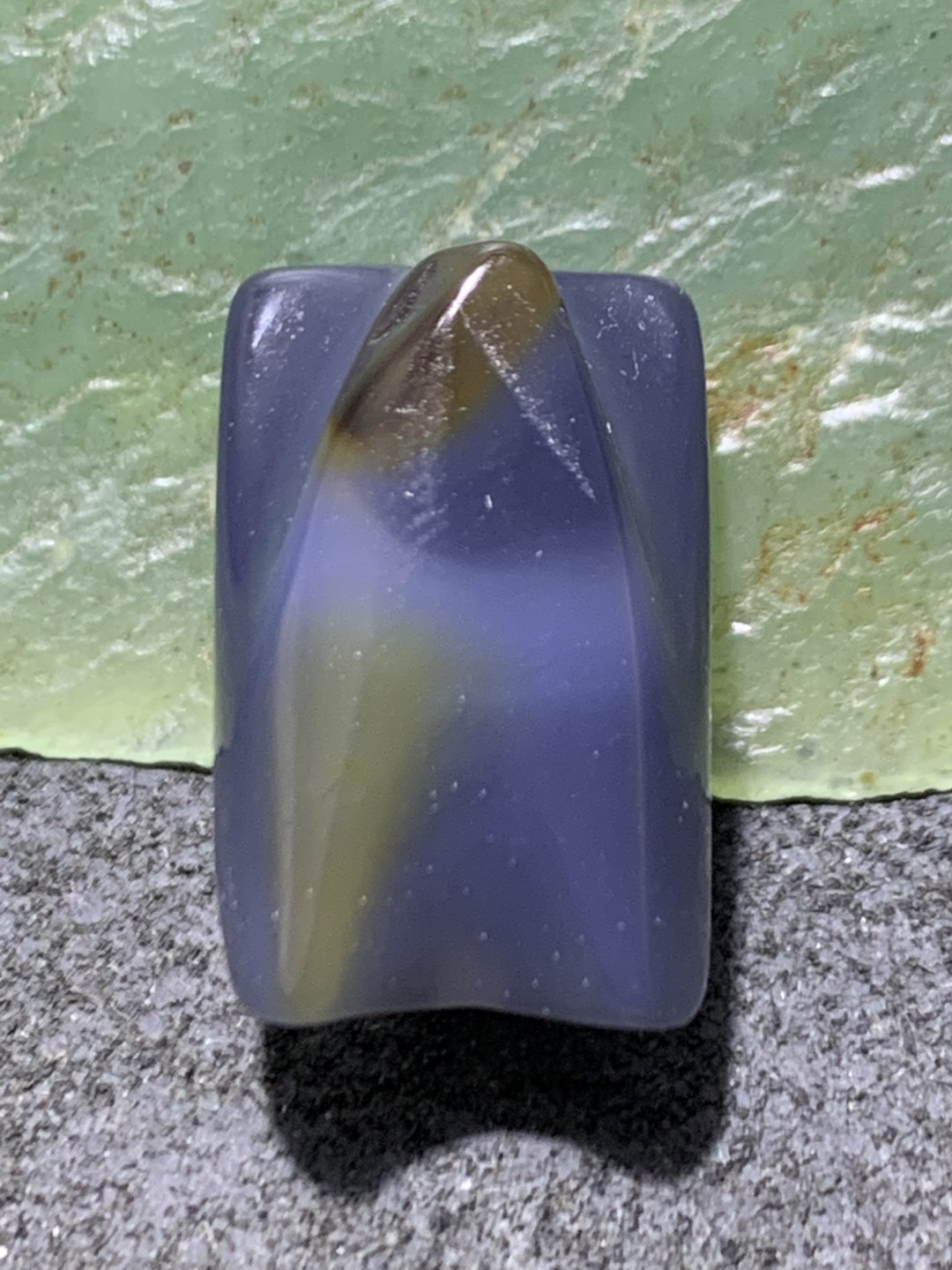 高玉化巴西玛瑙通货蛇节珠一个