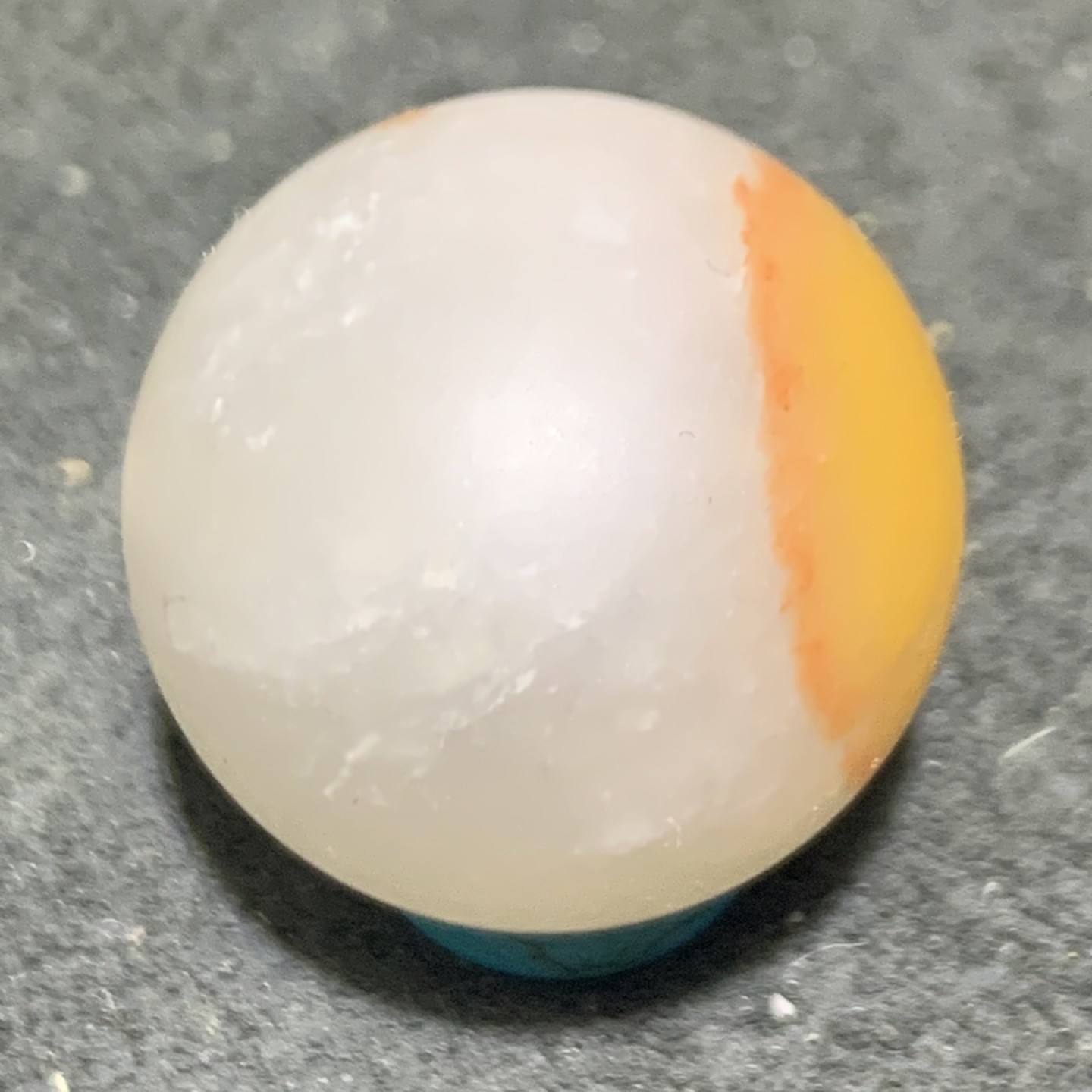 精美蒙古冰飘黄皮亚光玛瑙2.1圆珠一颗