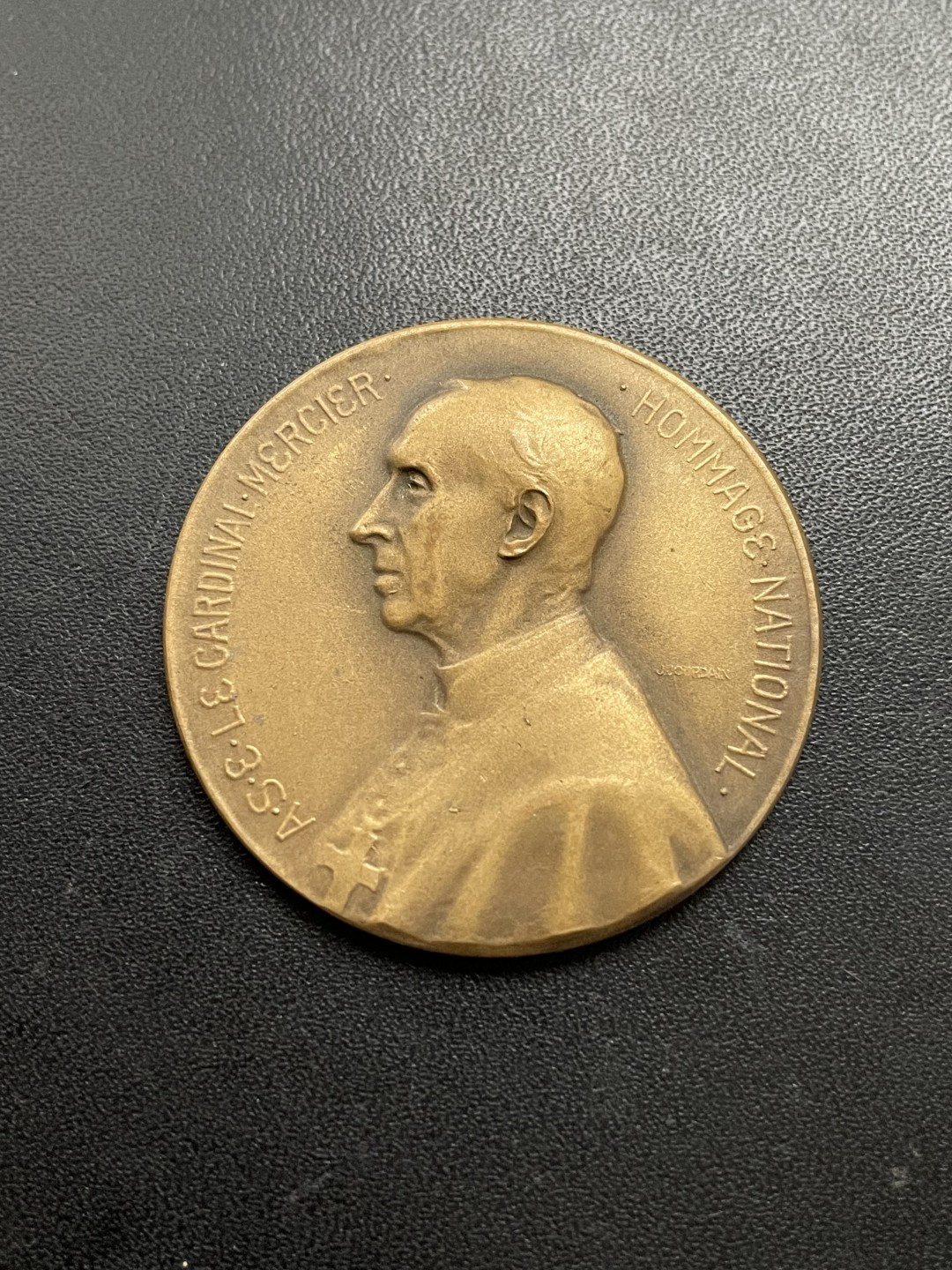 欧洲章牌-拍卖第15场 1914年比利时一战爱国主义铜章（下拉页面有奖章介绍）
