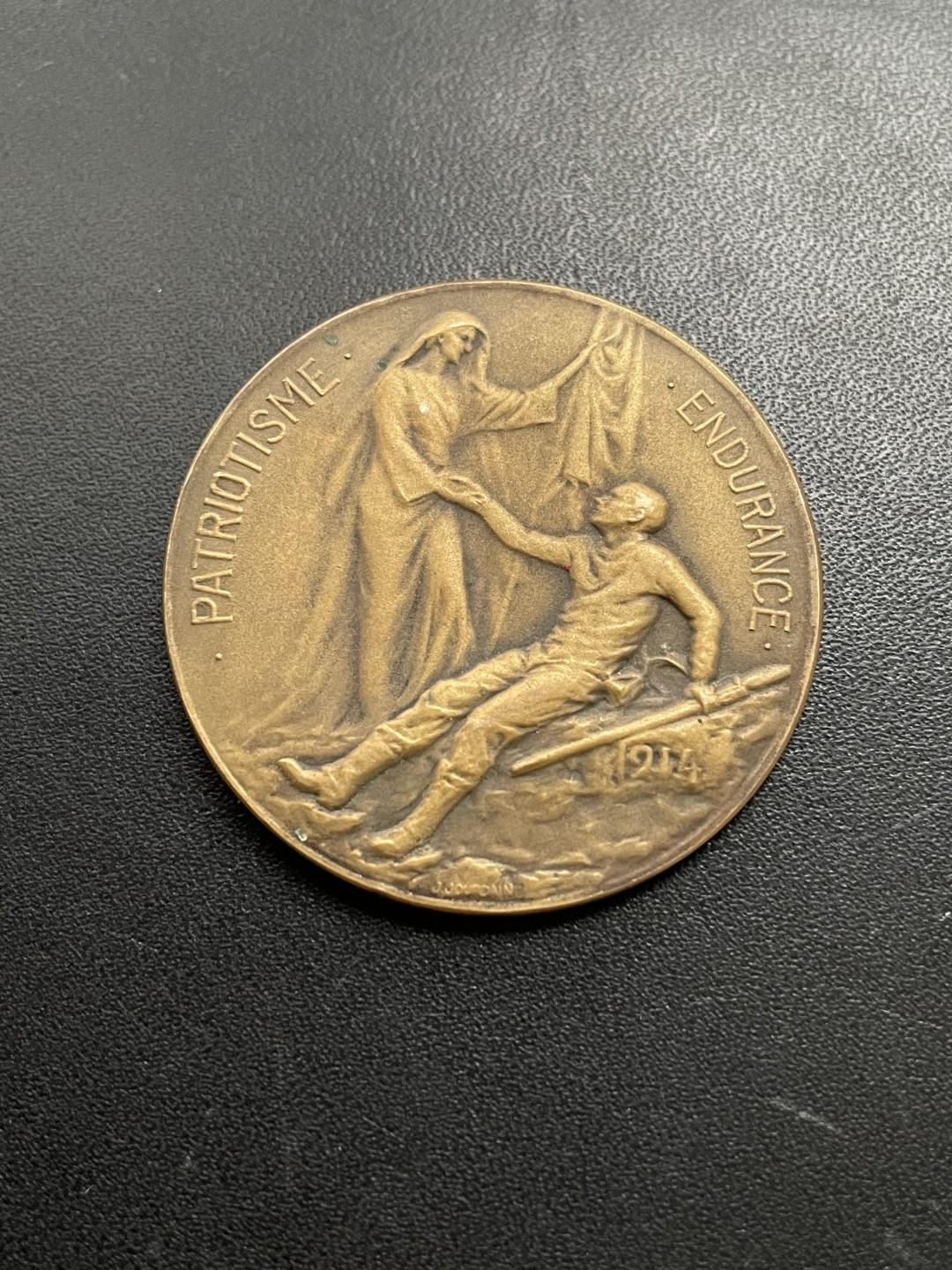欧洲章牌-拍卖第15场 1914年比利时一战爱国主义铜章（下拉页面有奖章介绍）