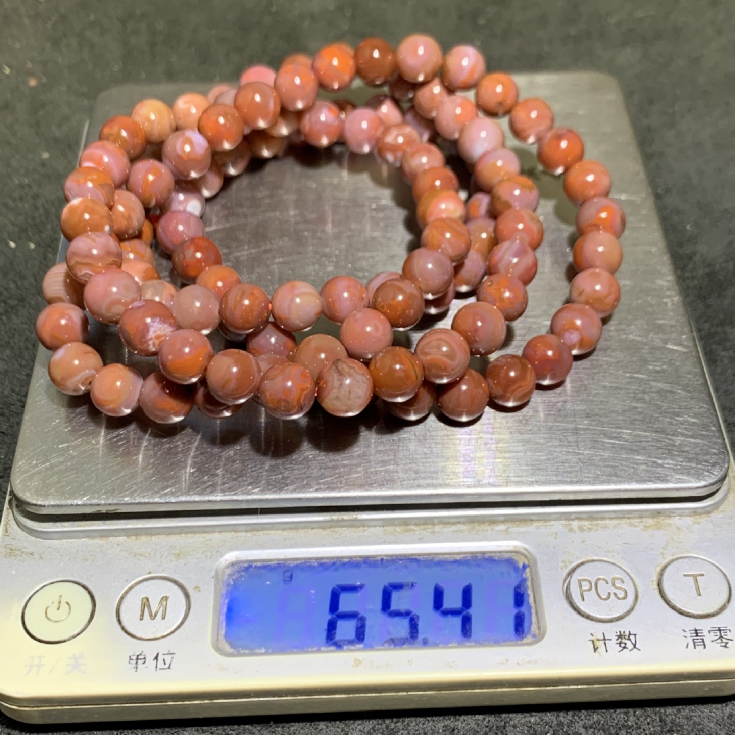 川料南红玛瑙108手串一条，