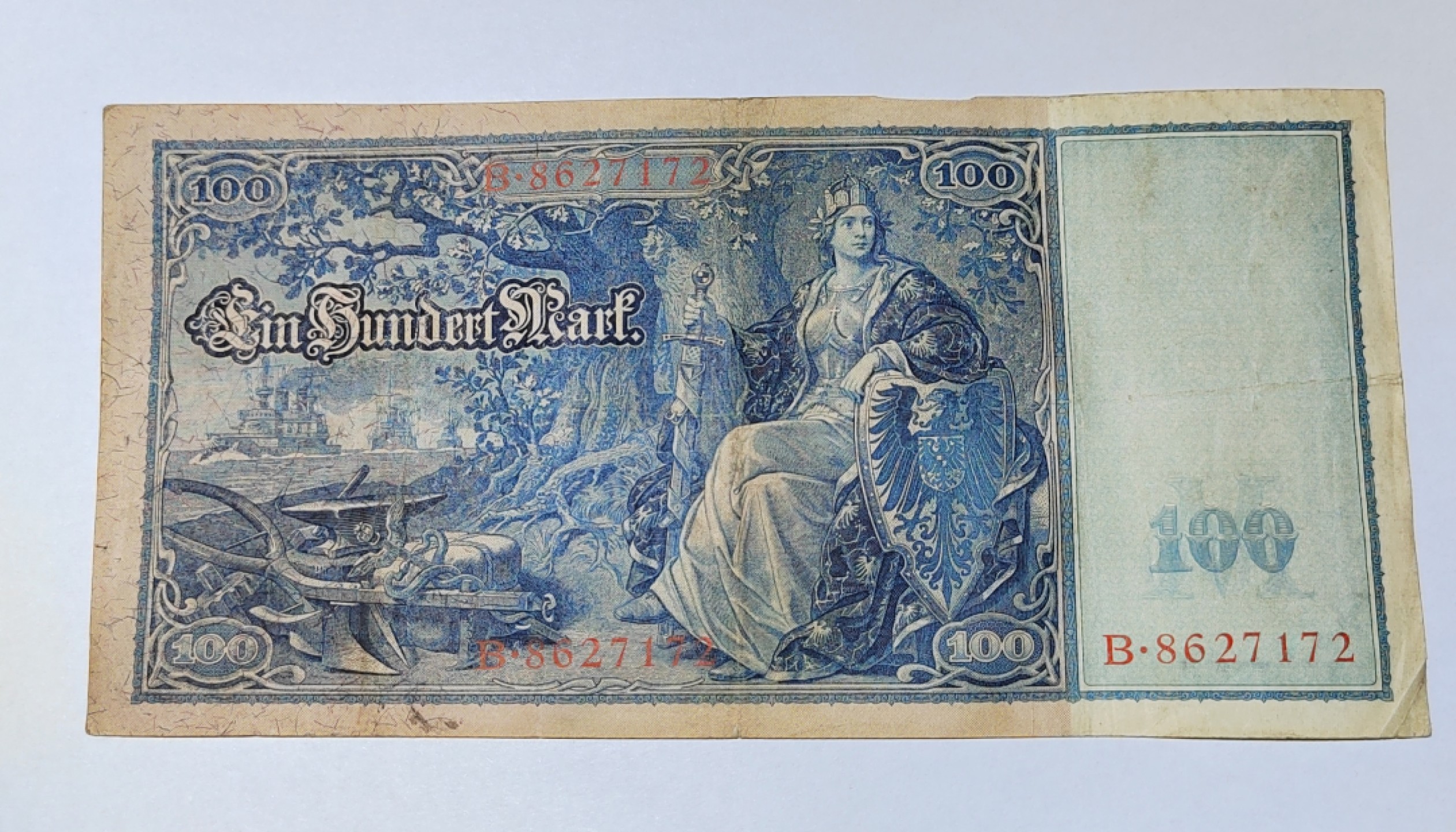 王之爱好～外国纸币 1910年，100马克，德国纸币
