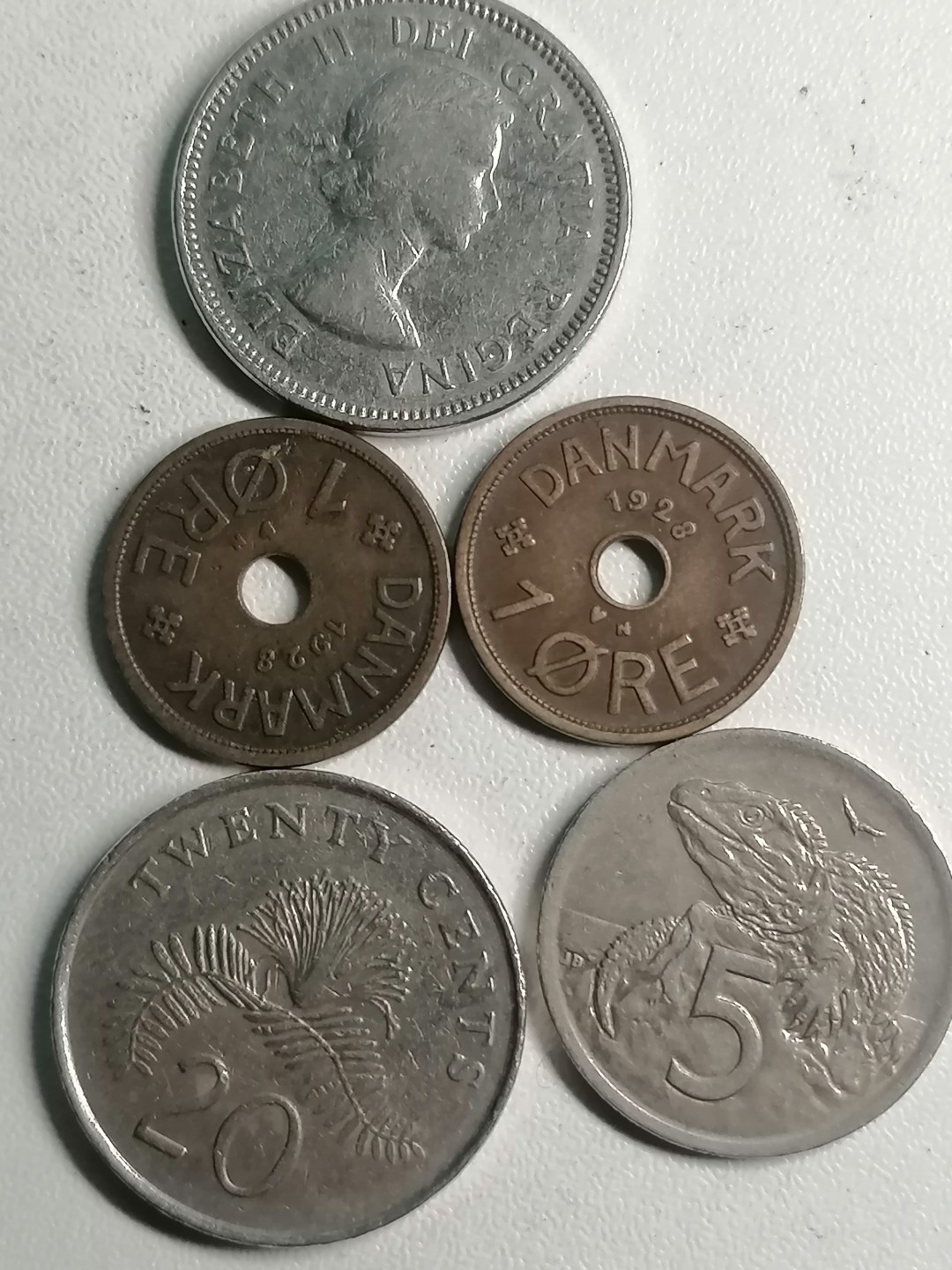 世界钱币专场 外币五枚