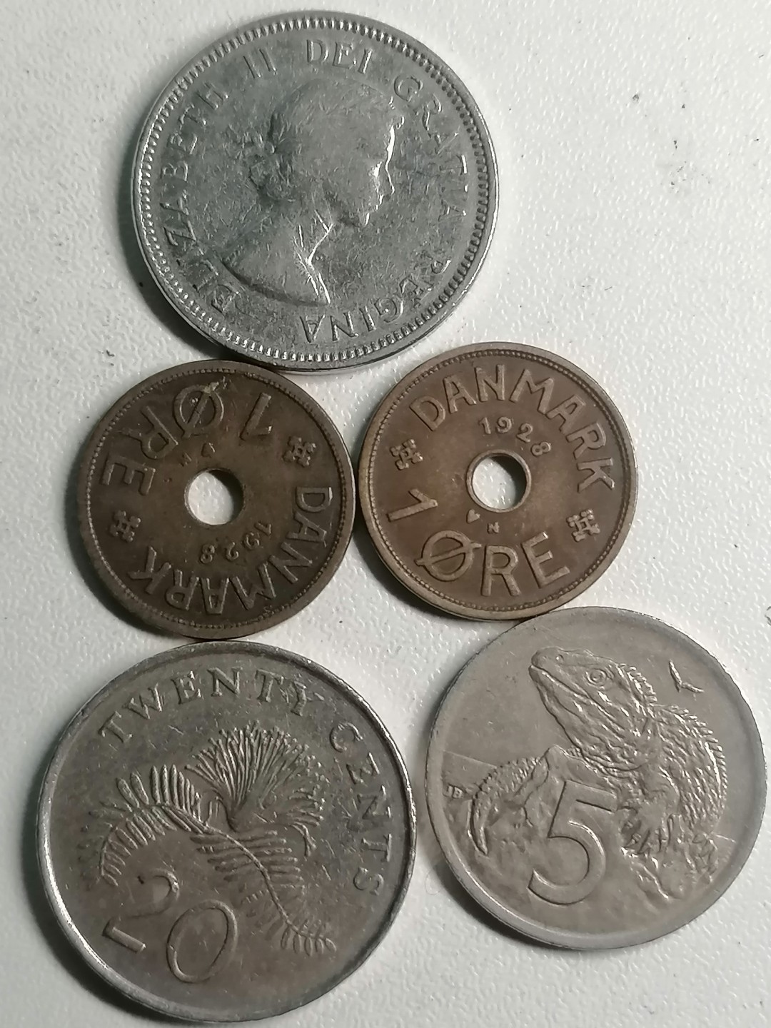 世界钱币专场 外币五枚