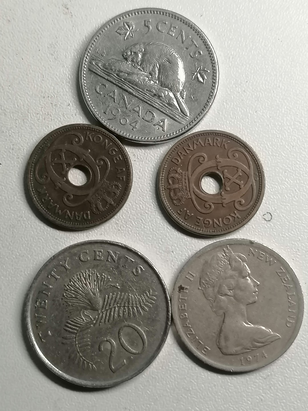 世界钱币专场 外币五枚