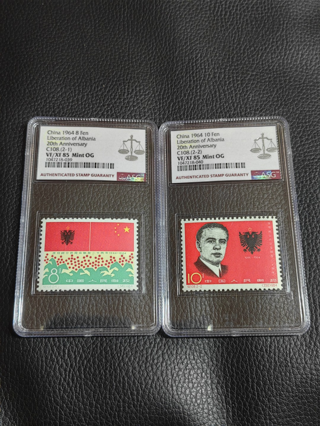 洪涛臻品批发群  精选邮票限时拍卖第一百五十六期 纪108阿解放★新全★ ASG85分OG，白胶润泽，106最严格时期最新出分，老纪特经典高价票，老纪特85相当于JT90，白胶非常稀缺，能评到85非常难得。85分超高性价比。注意提前囤货上车。末图近期成交裸票价格做参考