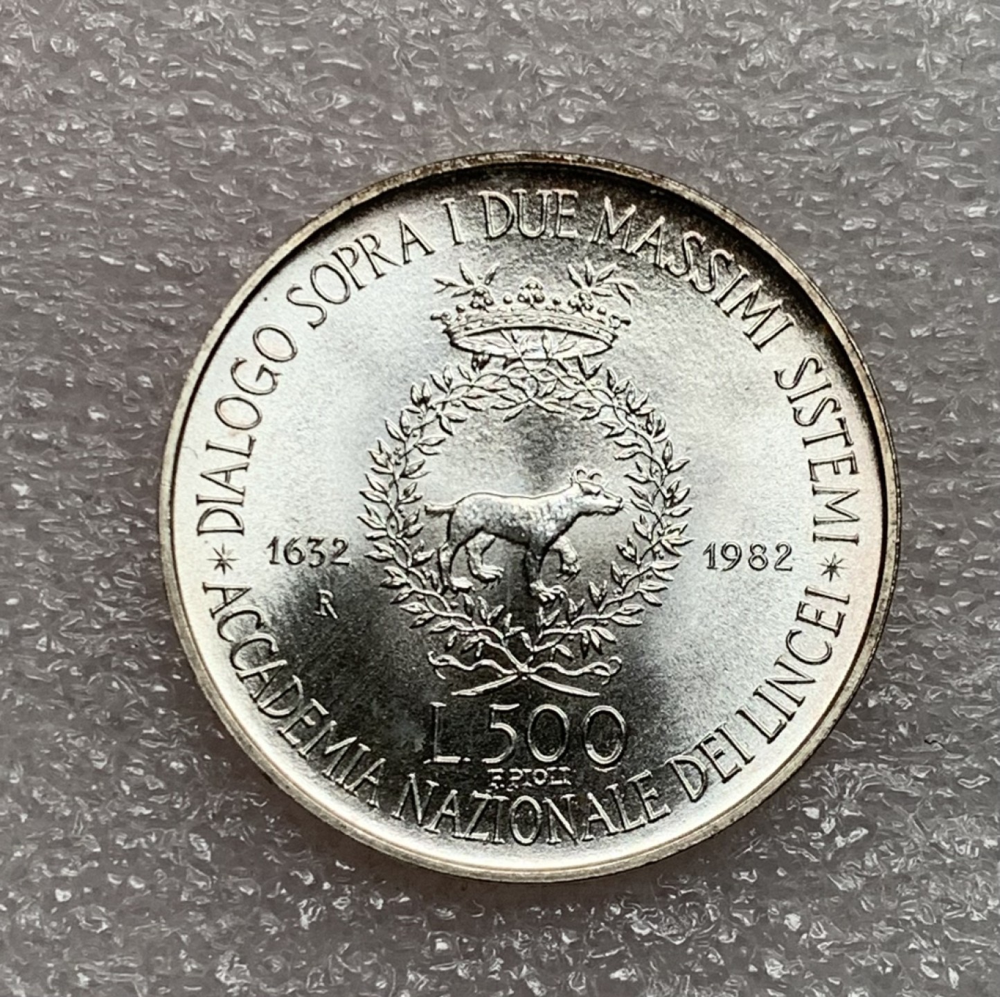 瓶子🏺第75期拍卖会 意大利1982年伽利略500里拉银币原光好品BU