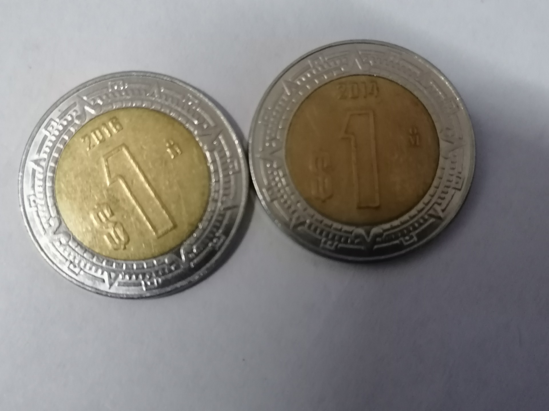 裸币专场 墨西哥双色币