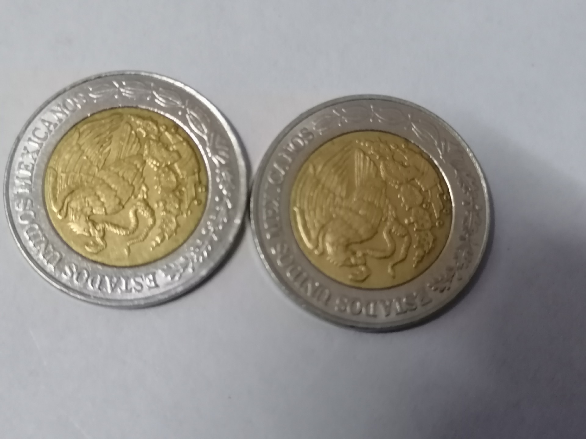 裸币专场 墨西哥双色币