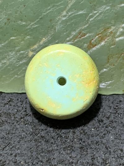 十堰俏色网花松石平安扣一颗 - 十堰俏色网花松石平安扣一颗