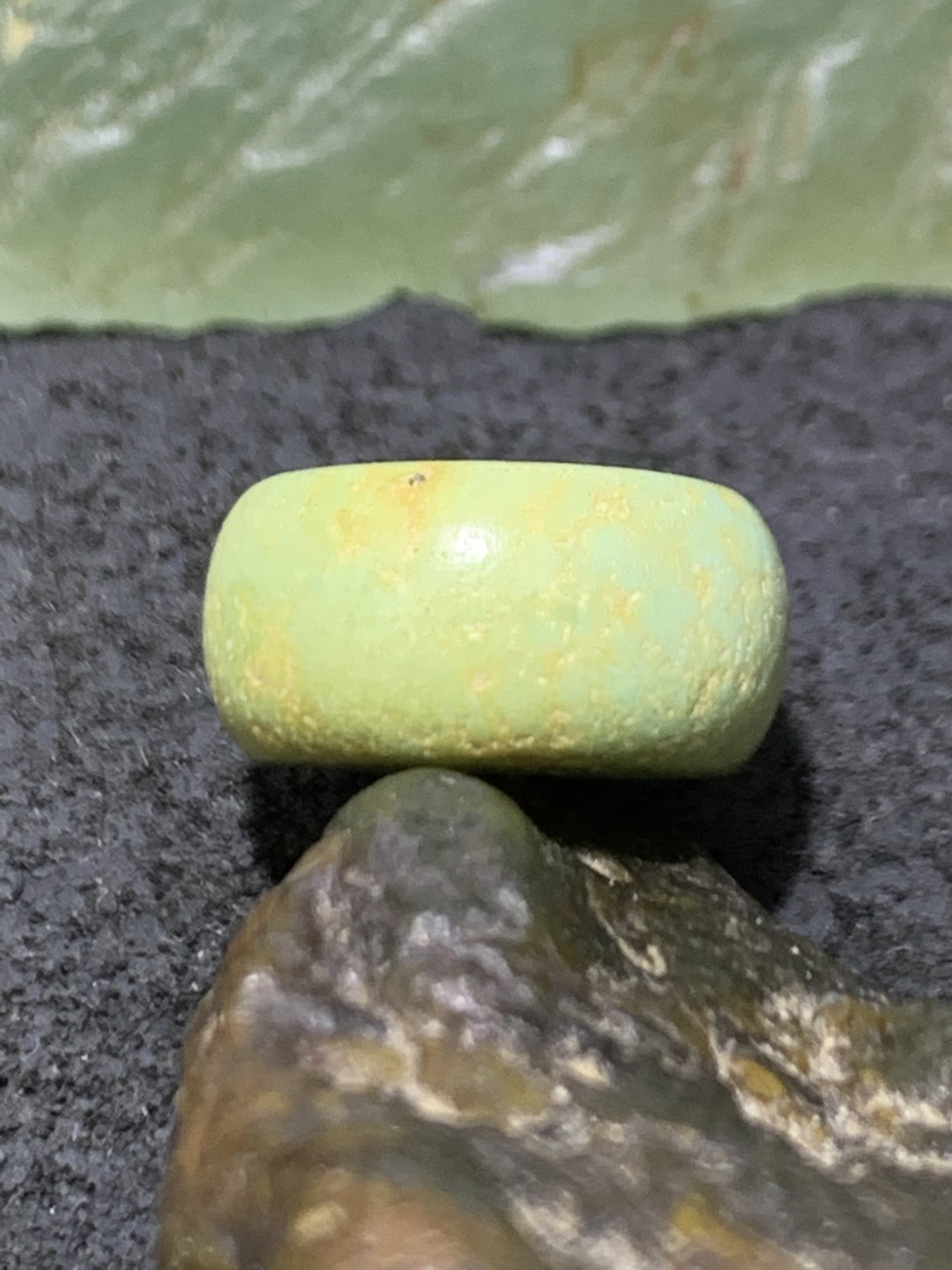 十堰俏色网花松石平安扣一颗