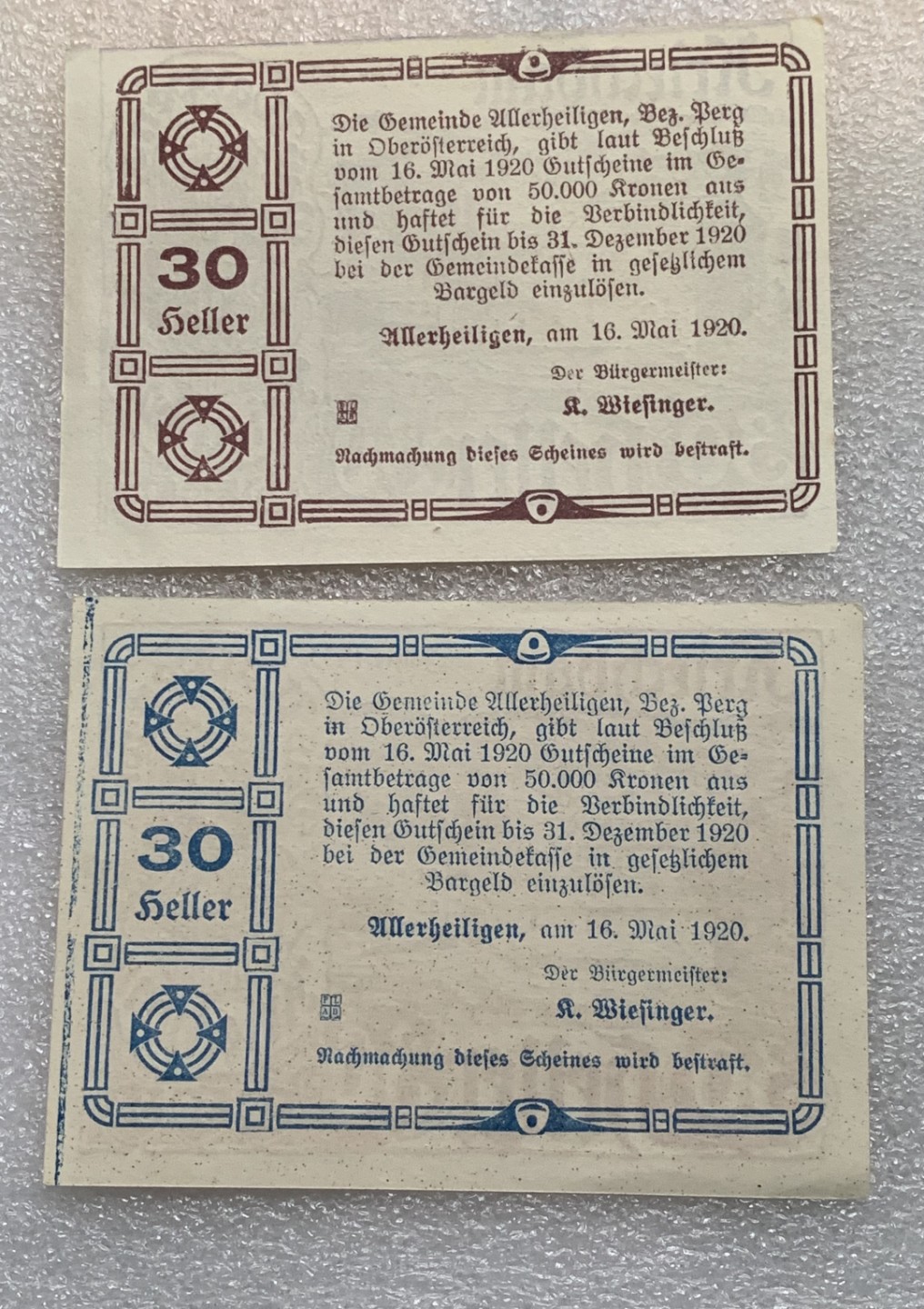 瓶子🏺第75期拍卖会 奥地利1920年德紧纸币（1）