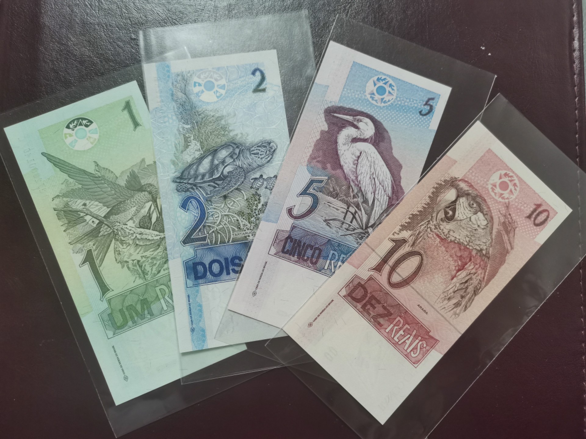 1994年版巴西雷亚尔小套1-10  全新UNC