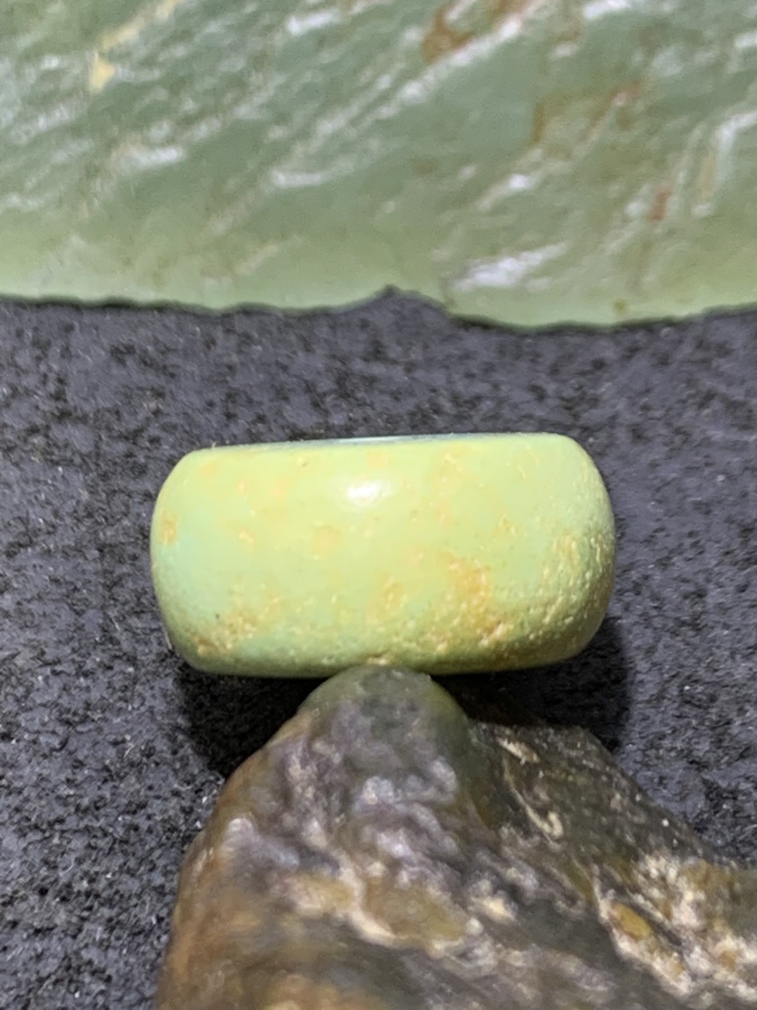 十堰俏色网花松石平安扣一颗