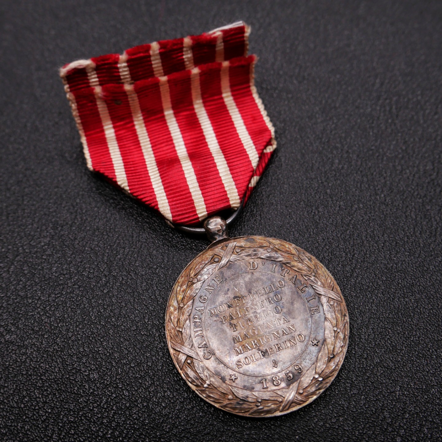 勋章奖章交易所1月27日（初六）法国币章专场 法国意大利战役奖章，银质，1859年设立