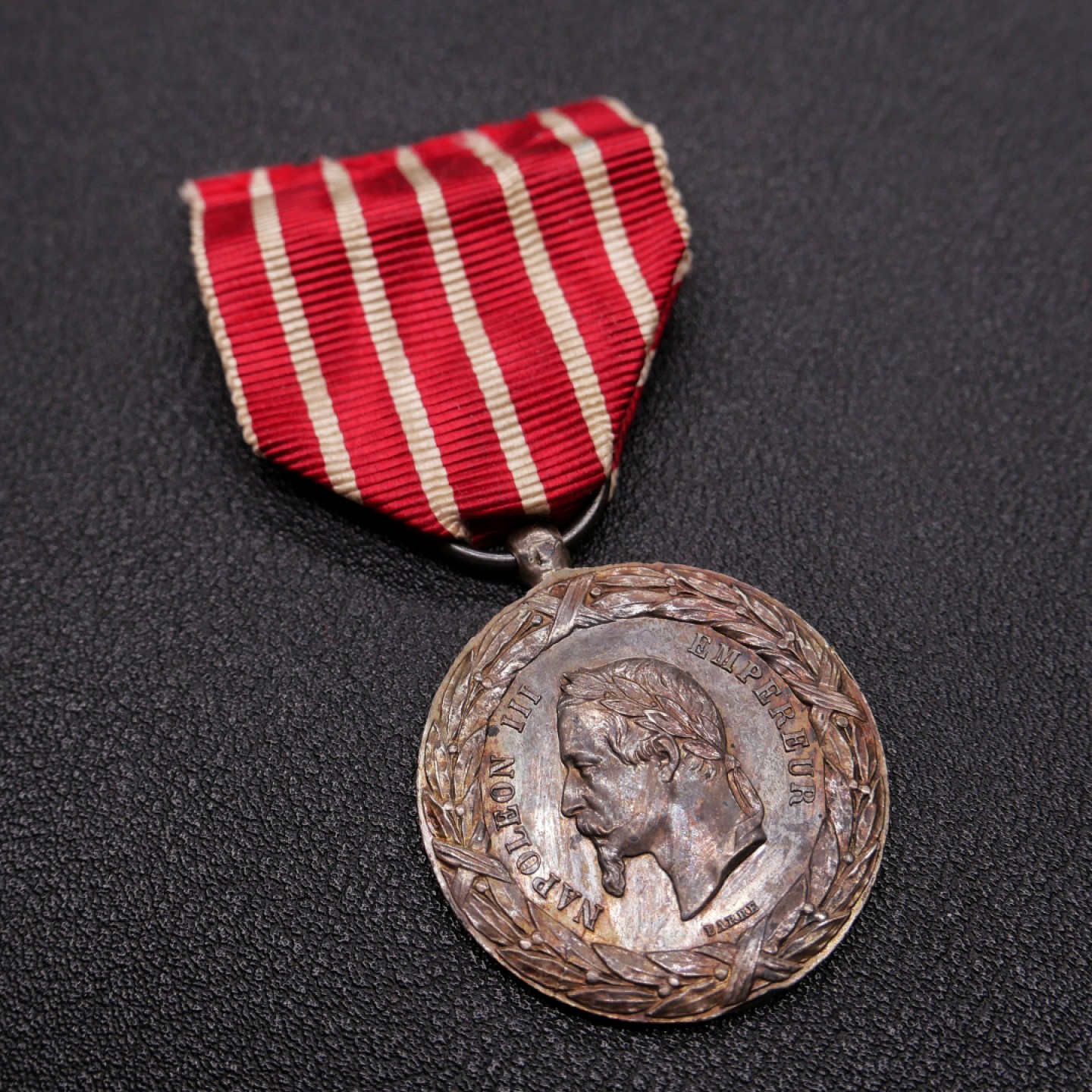 勋章奖章交易所1月27日（初六）法国币章专场 法国意大利战役奖章，银质，1859年设立