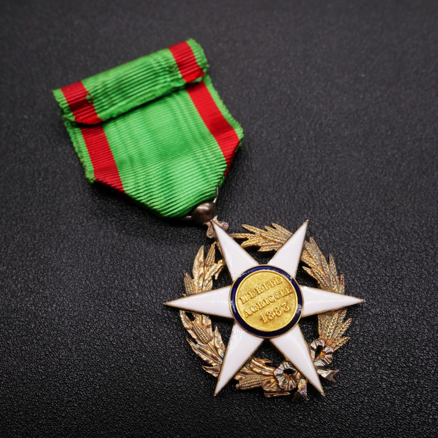 勋章奖章交易所1月27日（初六）法国币章专场 法国农业功勋勋章，银质珐琅