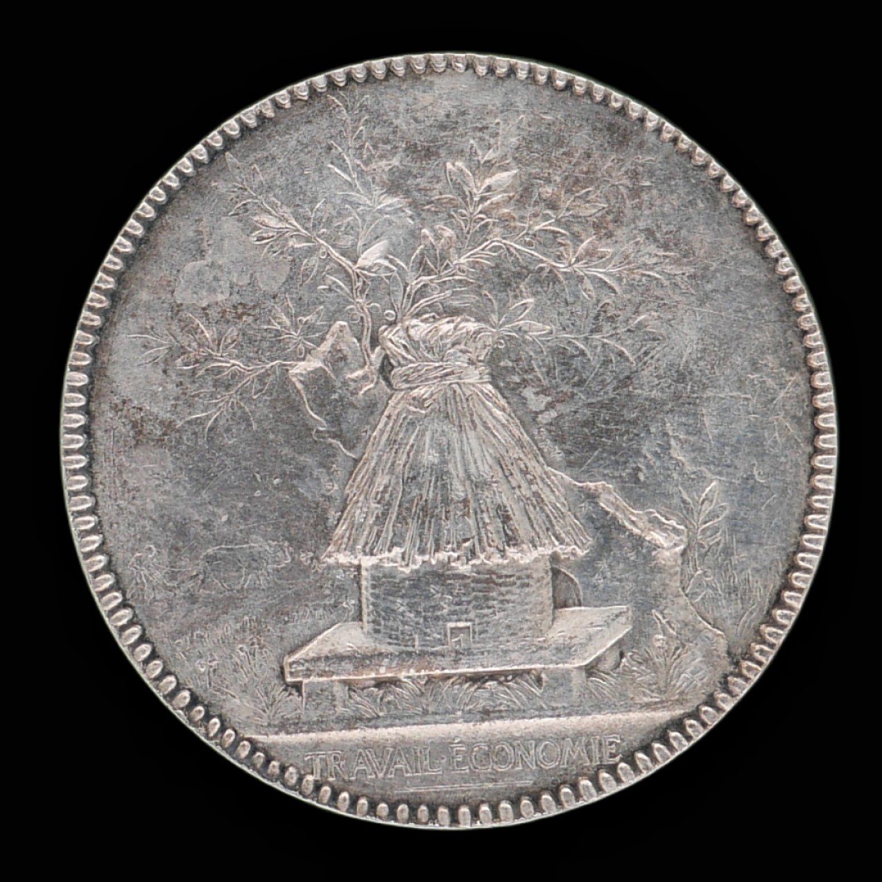 勋章奖章交易所1月27日（初六）法国币章专场 法国银质1894巴黎储蓄银行银章，约16.24g